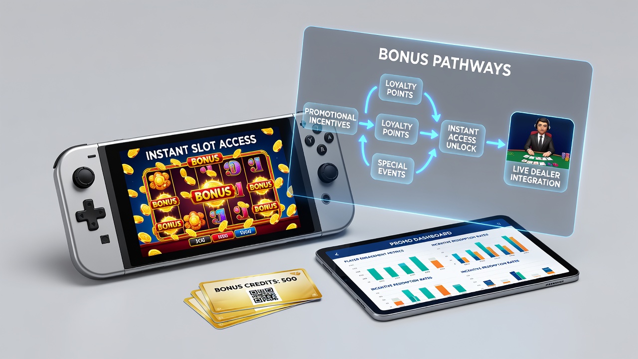 Secure mobile payment flow connecting affiliate bonuses to live dealer and slot access
